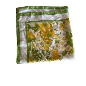 Avon Burst Of Spring S M Kent‎ Scarf Lime Green Yellow White Japan